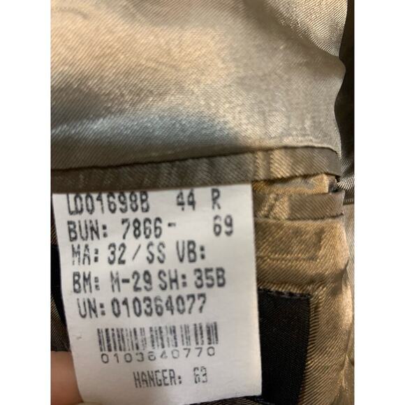 Vtg Chaps Ralph Lauren Wool Cashmere Blend 44R Plaid Blazer Sport Coat Cottage - Picture 3 of 16